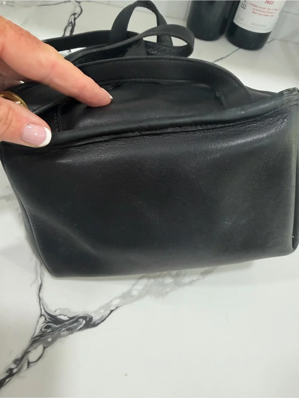 Coach compact leather